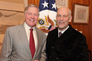 US Ambassador William Eacho III + John Malkovich